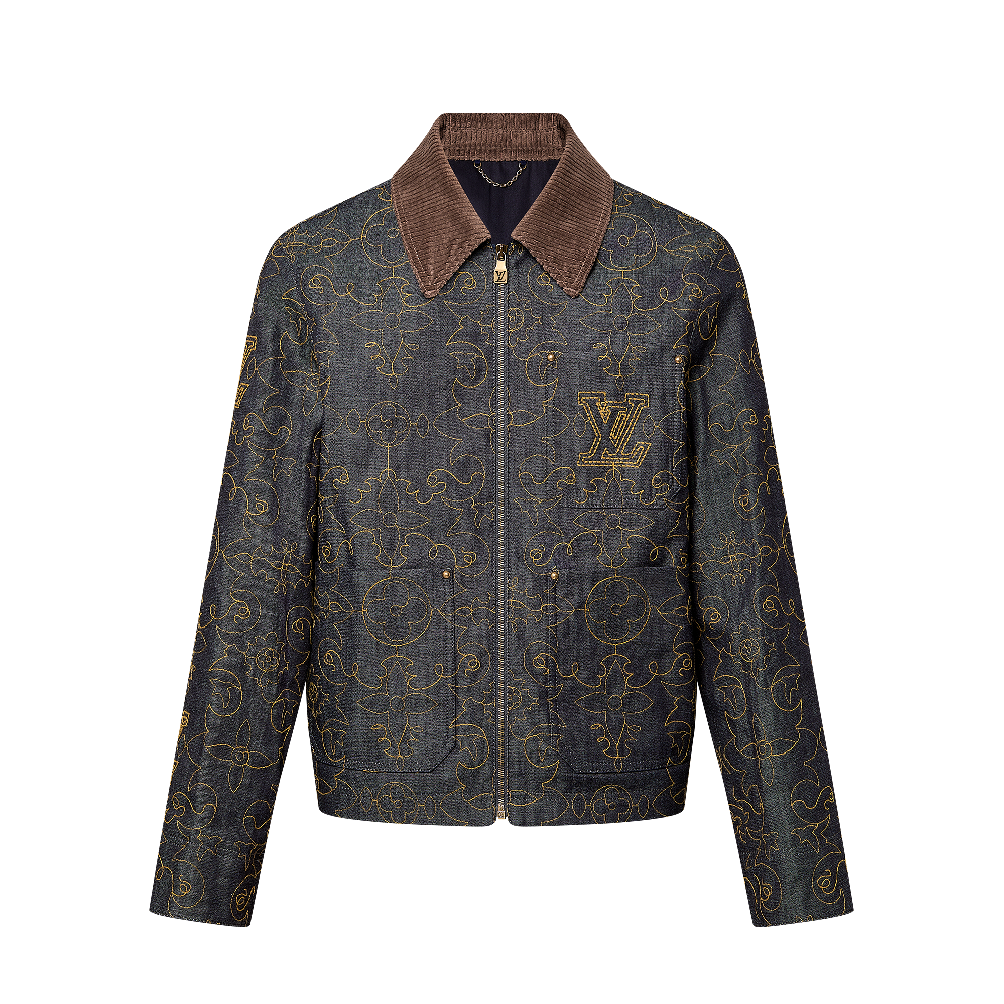 Embroidered Denim Workwear Jacket